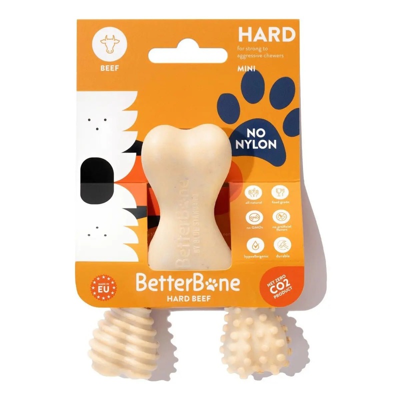 BetterBone Hard Beef Dog Chew Toy