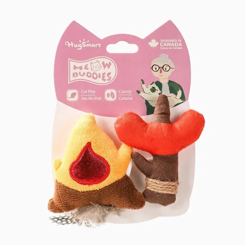 Hugsmart Pet Camping Claws Campfire Sausage Cat Toys
