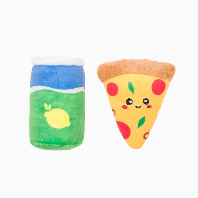 Hugsmart Pet Kitten Party Pizza & Soda Cat Toys