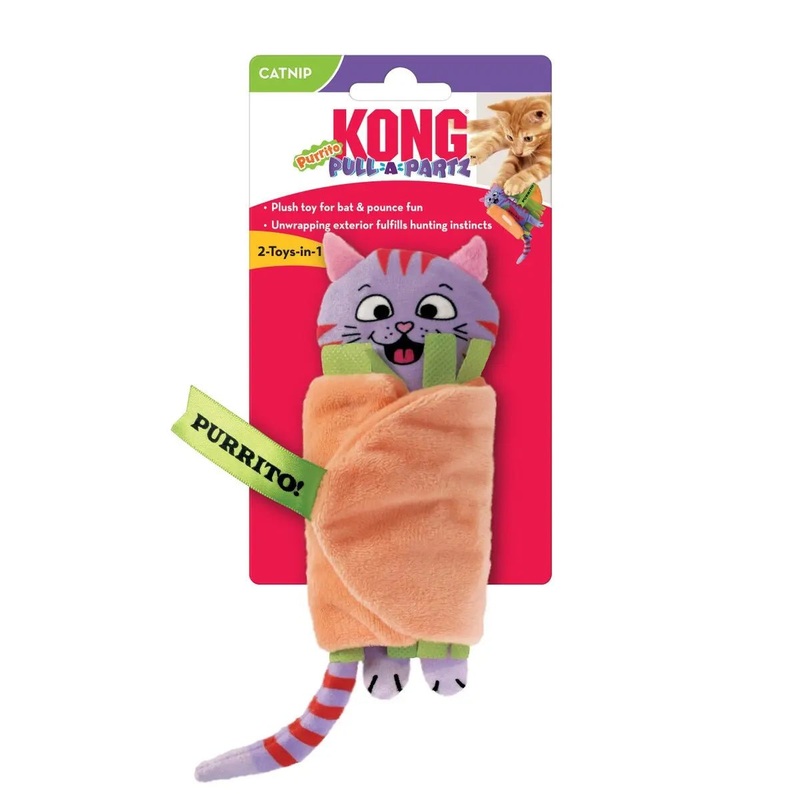 KONG Pull-A-Partz Purrito Cat Toy