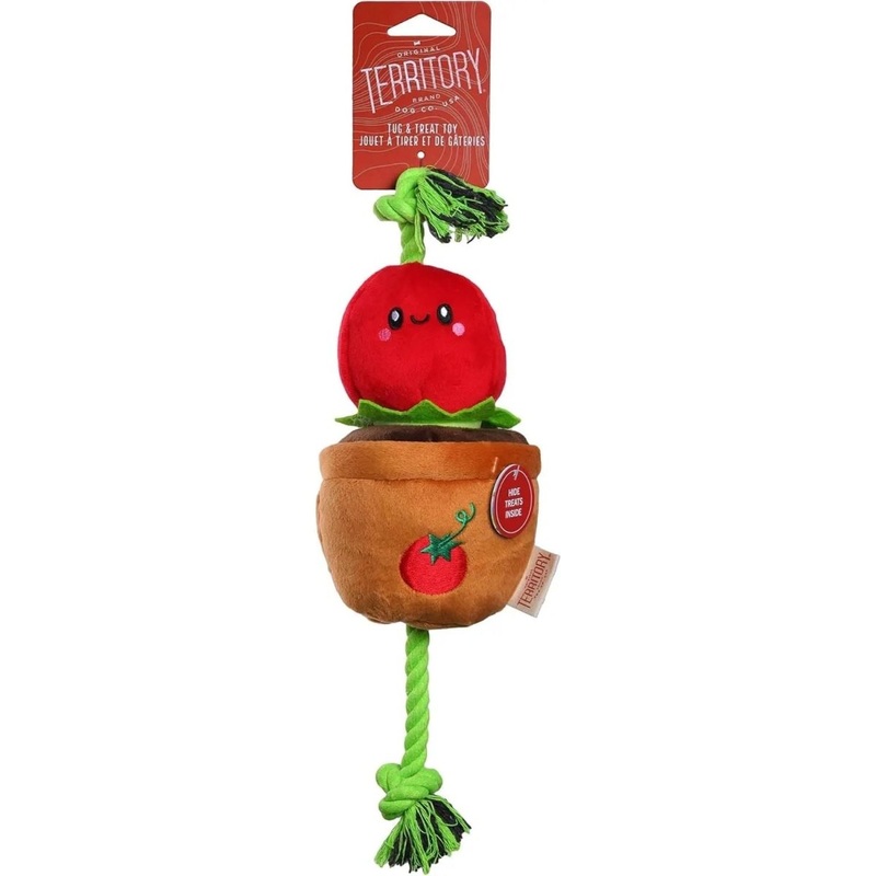 Territory Interactive Play Plush Treat-and-Tug Reward Toy for Dogs