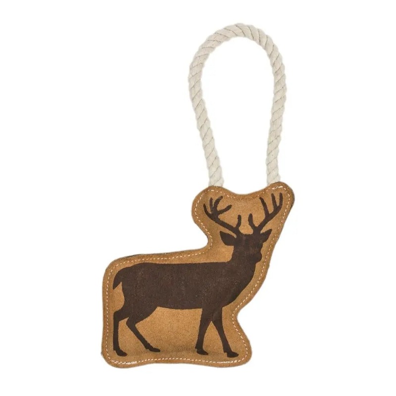 Territory Natural Leather Tug Dog Toy 8