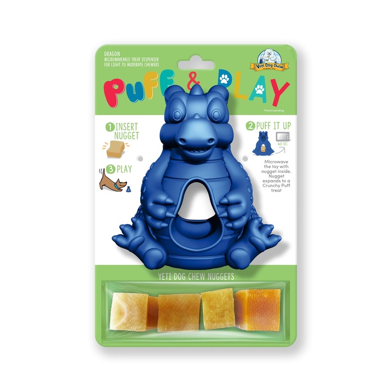 Yeti Puff and Play Dragon Dog Toy