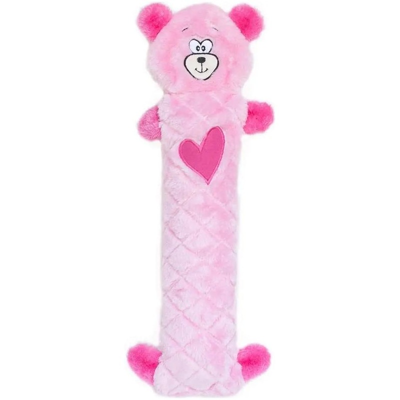 ZippyPaws Jigglerz Pink Bear Dog Toys