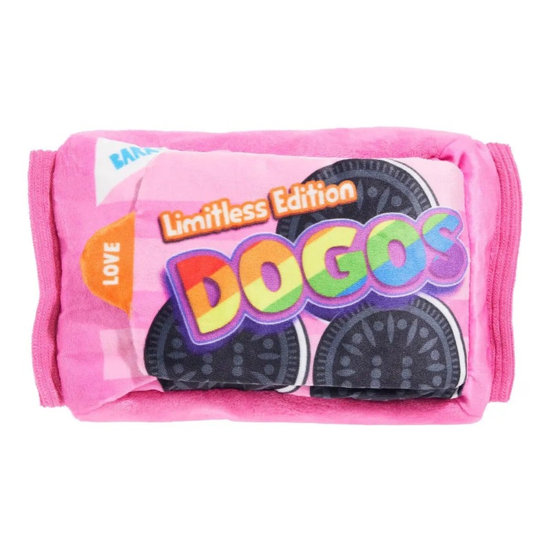 BARK Rainbow Dogo Dunkers Plush Dog Toy
