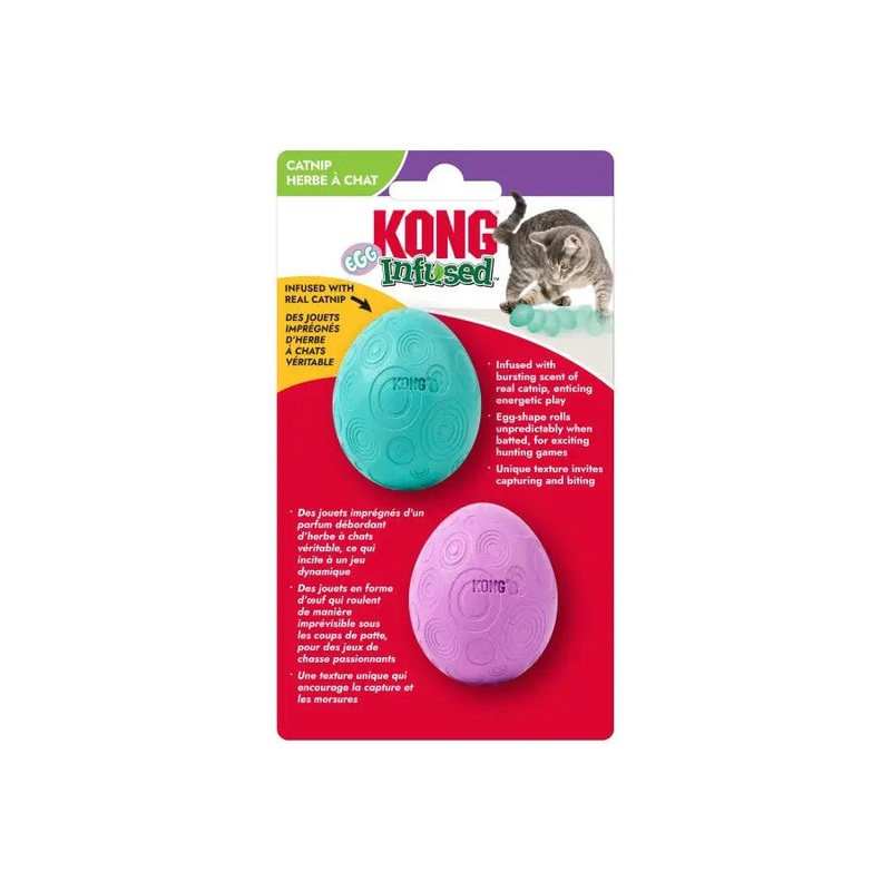 KONG Infused Catnip Egg Cat Toy 2 pk
