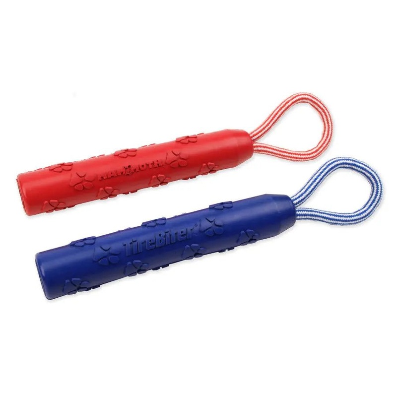 Mammoth Pet Products TireBiter Advanced Color Retriever w/Loop Handle Dog Toy 11 in