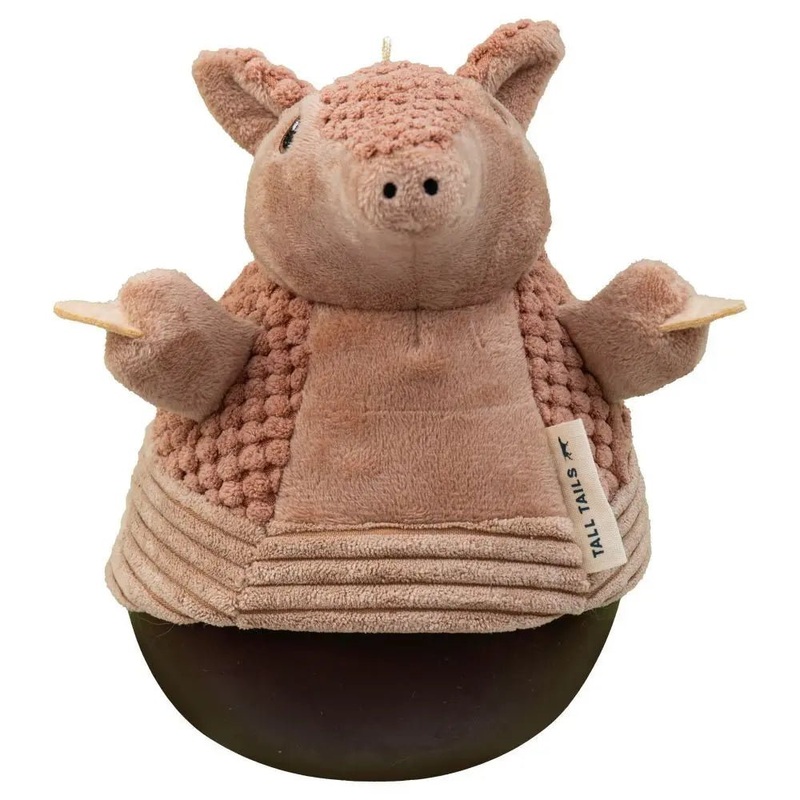 Tall Tails Roly Poly Armadillo Plush Dog Toy