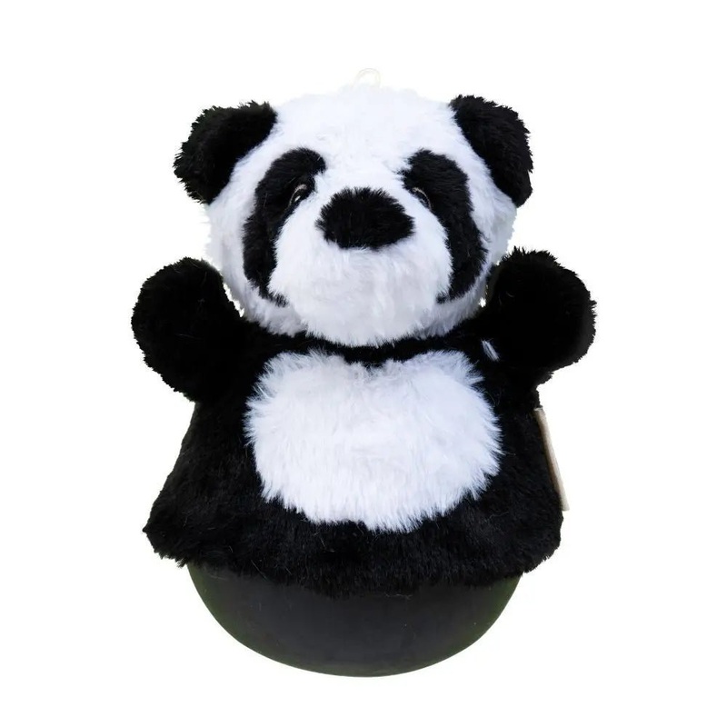 Tall Tails Roly Poly Panda Plush Dog Toy