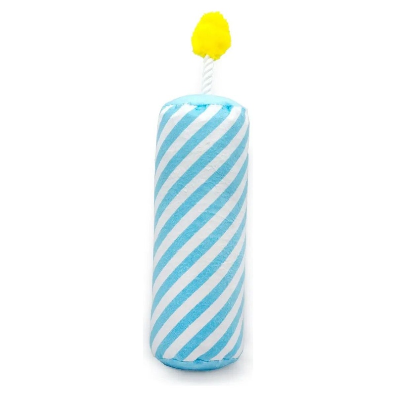 ThoozyPet Birthday Candle Plush Dog Toy with Rope 16