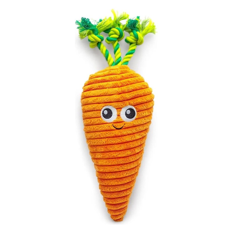 ThoozyPet Carrot Plush Dog Toy 10