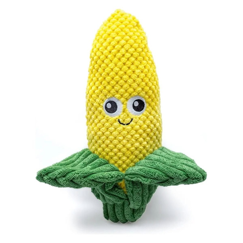 ThoozyPet Corn Plush Dog Toy 10