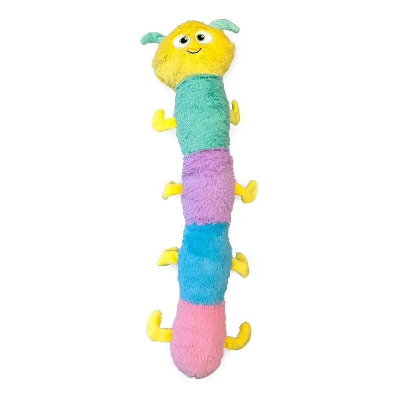 ThoozyPet Multi-Squeaker Caterpillar Plush Dog Toy 21