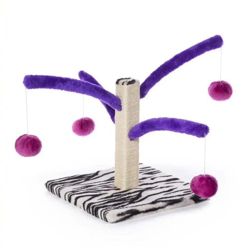 Bounce ‘n Spring Cat Scratcher Scratching Post Multi-Color