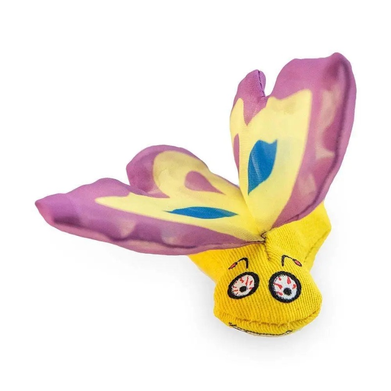 Ducky World Yeowww! Butterflies Cat Toys Purple Color
