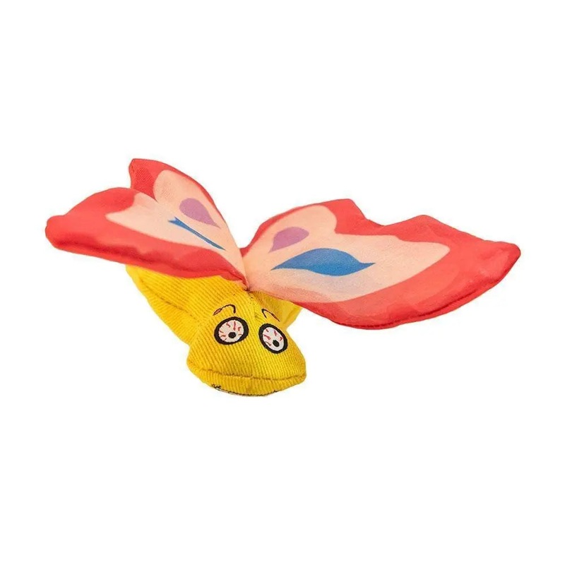 Ducky World Yeowww! Butterflies Cat Toys Red Color