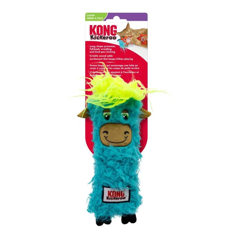 KONG KONG Kickeroo Highland Cow Cat Toy Assorted