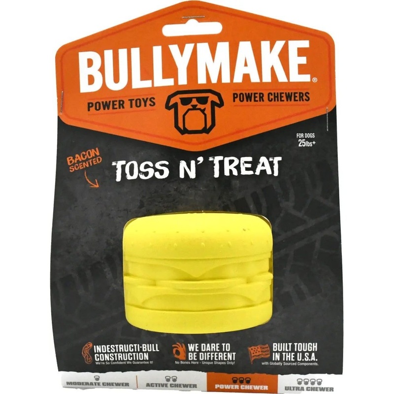 BullyMake Toss n’ Treat Flavored Dog Chew Toy