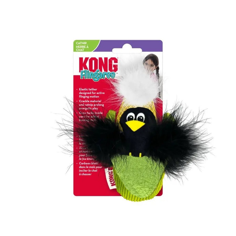 KONG Flingaroo Corny Bird Cat Toy