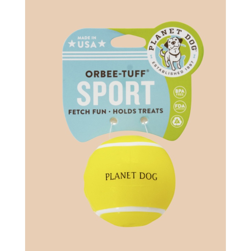 Tennis Ball Treat-Dispensing Dog Toy (Made in the USA)