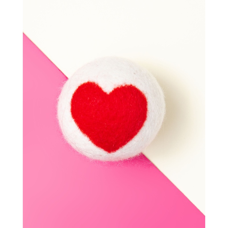 Wool Ball Toy with Heart