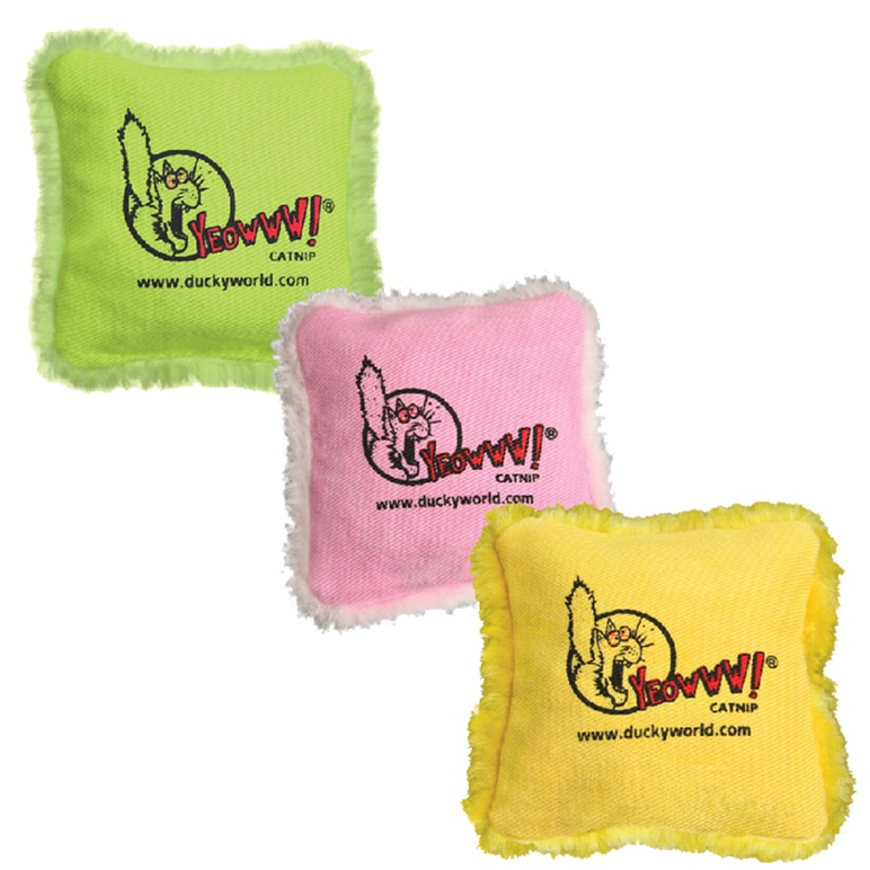 Yeowww Catnip Pillow Toy|Yellow|Pink|Green