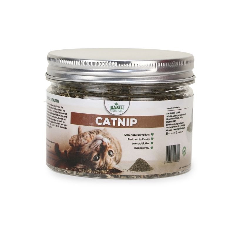Basil Cat Toys – Catnip in a Jar (30g)