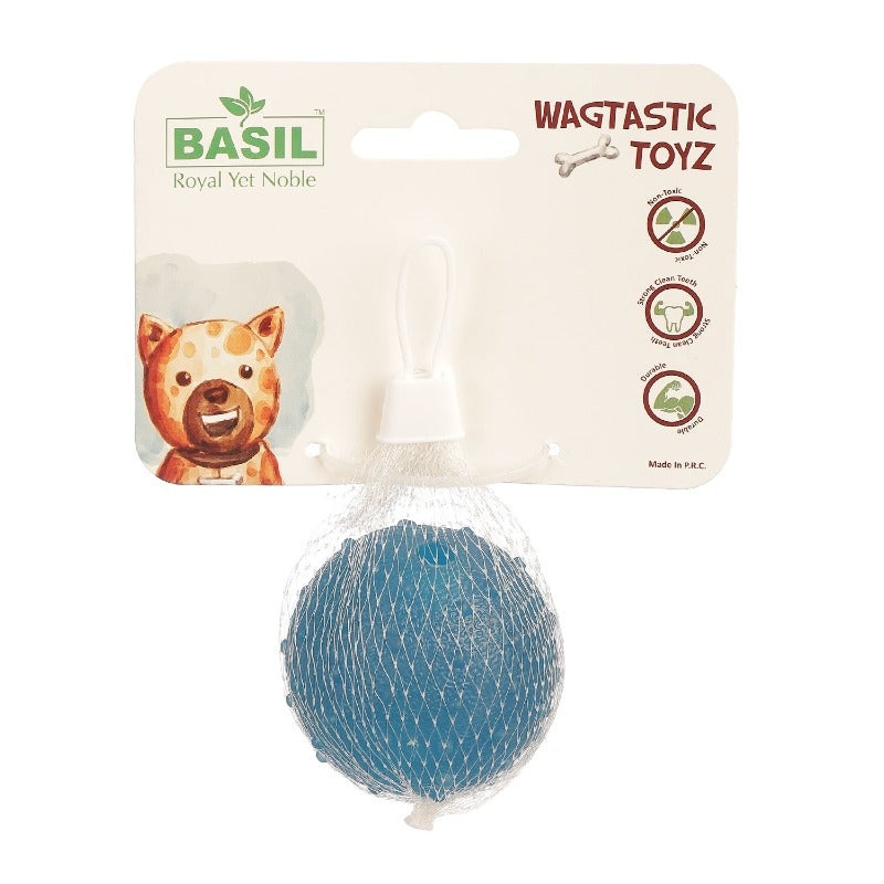 Basil Dog Toys – Rubber Ball with Bell