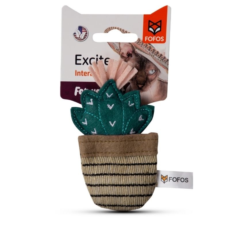 FOFOS Cat Toys – Dark Green Cactus
