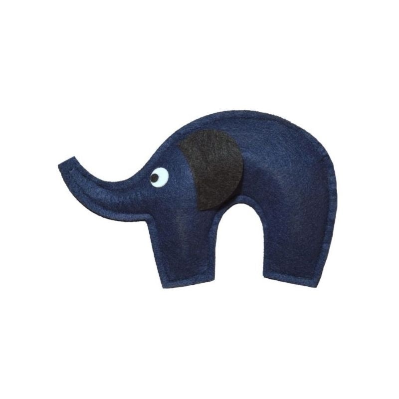 Hriku Cat Toys – Elephant Toy with Catnip (Blue)