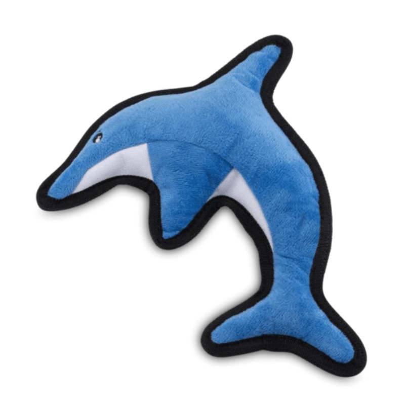 Becopets Dog Toys – Rough & Tough Recycled Plastic Toys – Dolphin