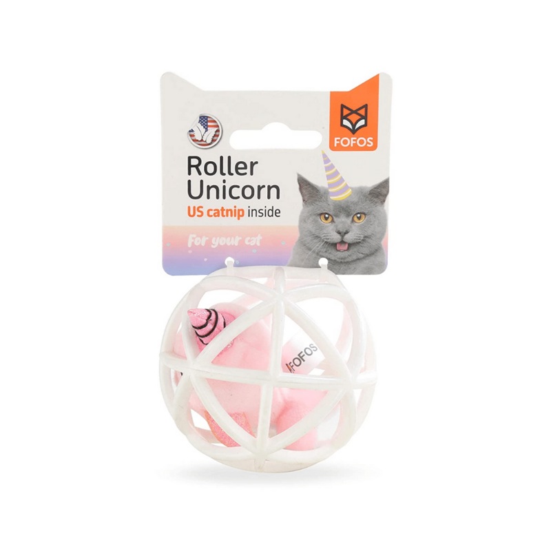 FOFOS Cat Toy – Organic Catnip Unicorn In A Cage