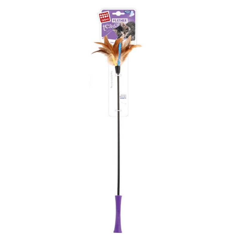 GiGwi Cat Toys – Cat Wand ‘Feather Teaser’
