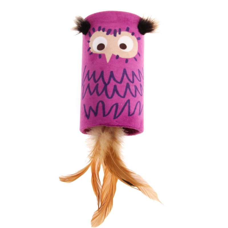 GiGwi Cat Toys – Melody Tube ‘Melody Chaser’ Owl with sound chip