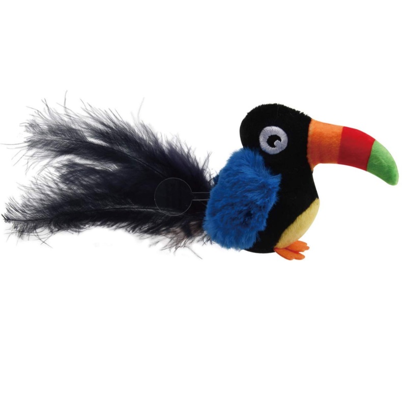 GiGwi Cat Toys – Toucan ‘Melody Chaser’ w/motion activated sound chip