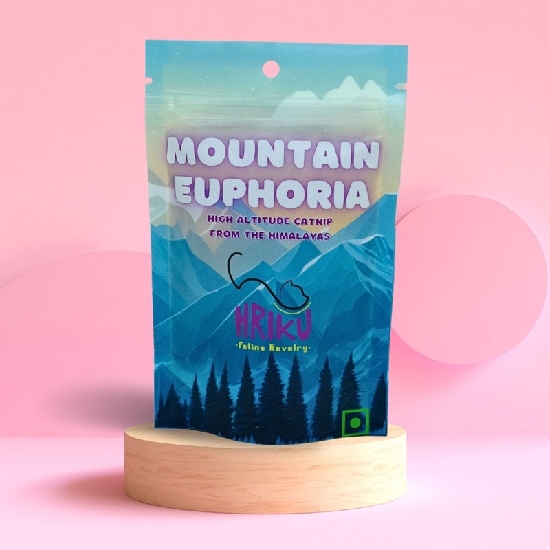 HRIKU Mountain Euphoria – Naturally Grown High Altitude Himalayan Catnip Treat for Cats