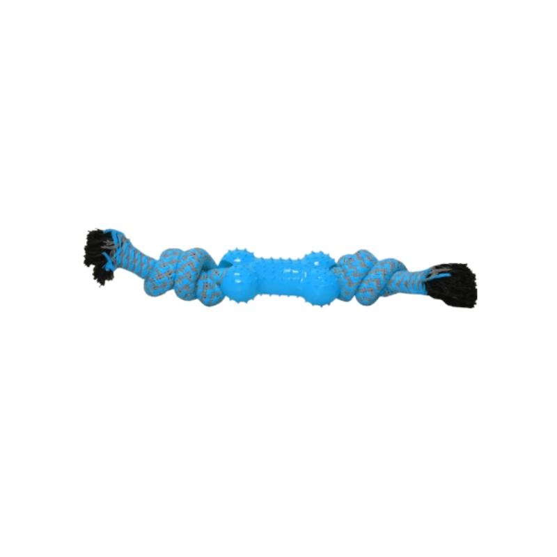 Basil Dog Toys – Chew Rope with Bone (28cm)