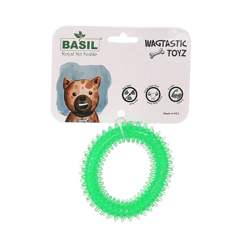 Basil Dog Toys – Spike Teething Ring