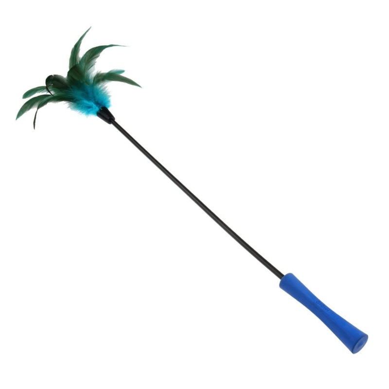 GiGwi Cat Toys – Cat Wand ‘Feather Teaser’ – Blue Feather