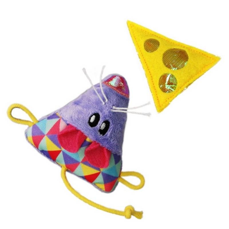 KONG Cat Toys – Crackles & Cheez Mouse 2pk