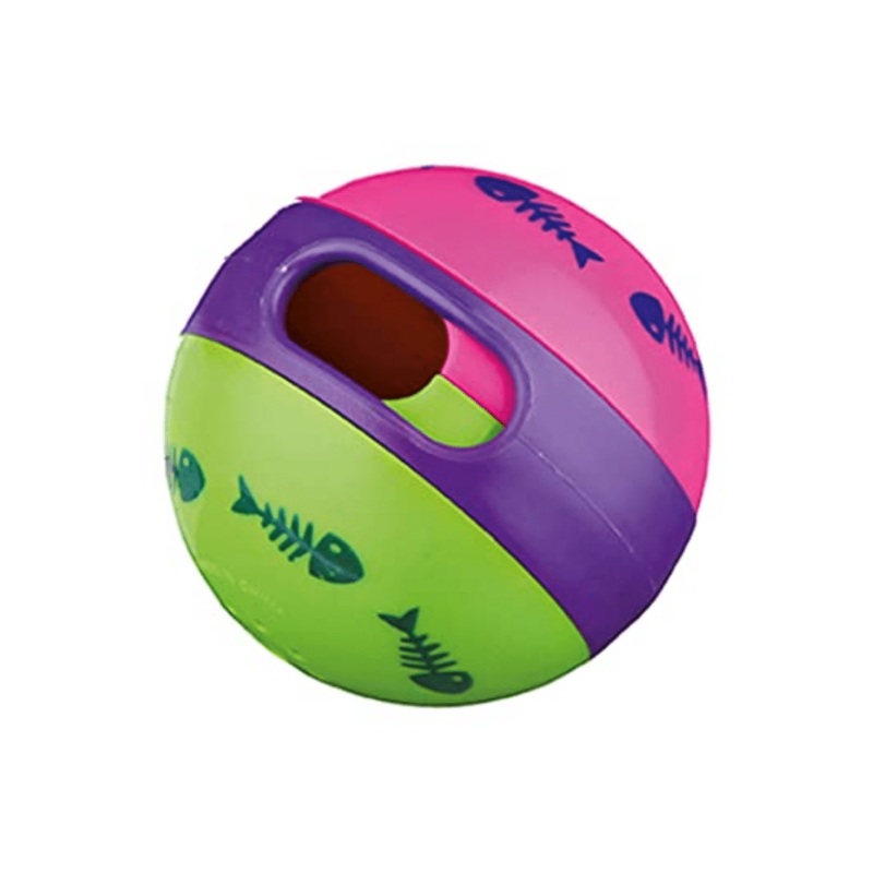 Trixie Cat Toy – Plastic Snack Ball – Assorted Colors (6cm)