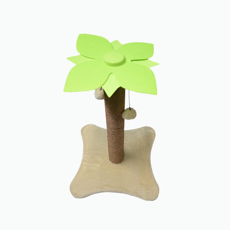 Basil Cat Toys – Coconut Tree Scratcher With Dangler