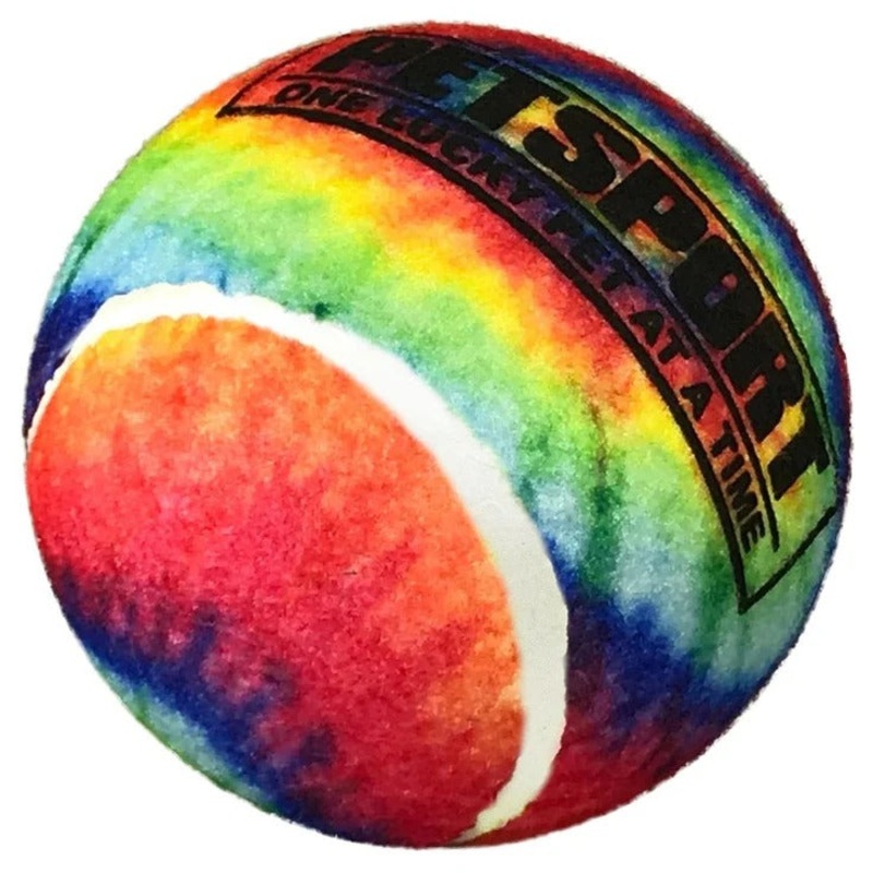 Tie Dye Squeak Ball Dog Toy – 10cm