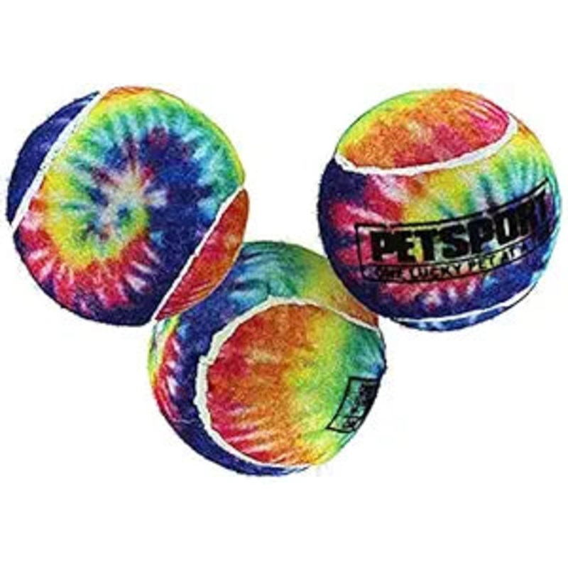 Tie Dye Squeak Balls Dog Toy –  5cm, 3 pcs