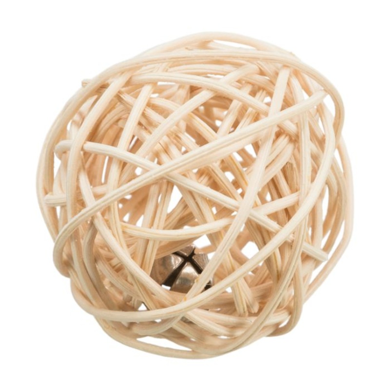 Trixie Cat Toy – Rattan Ball with Bell