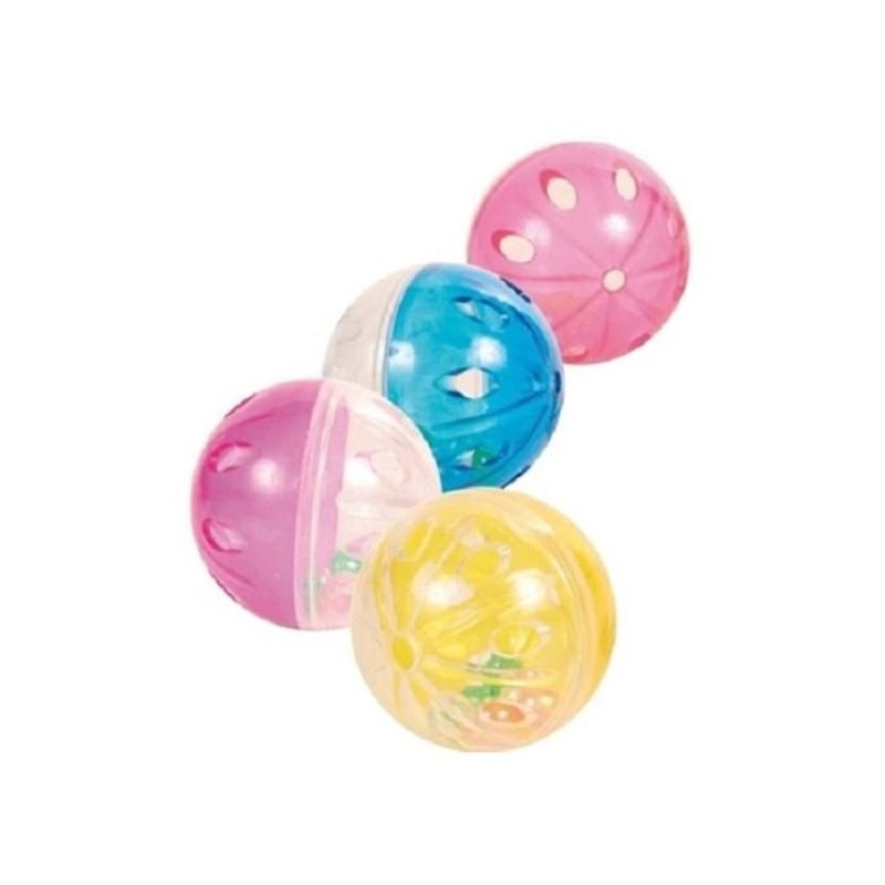 Trixie Cat Toy – Set of Rattling Balls (4pcs)