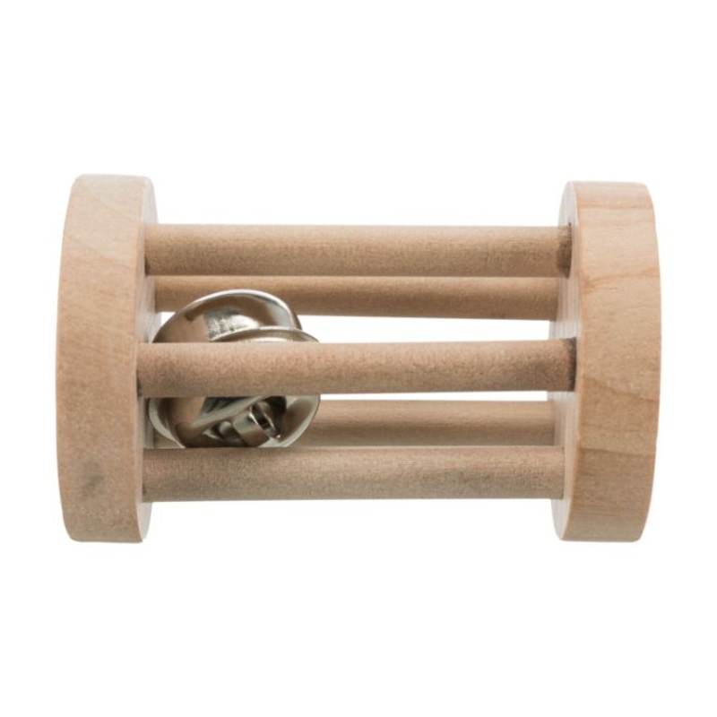 Trixie Cat Toy – Wooden Play Roll with Bell