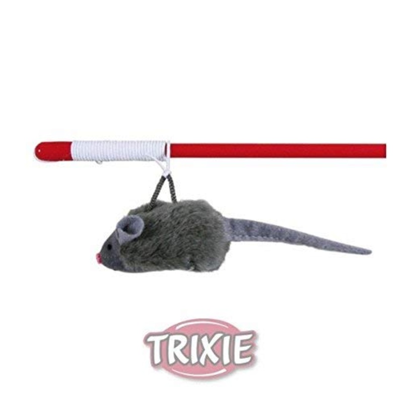 Trixie Squeaky Playing Rod Cat Toy – 47 cm