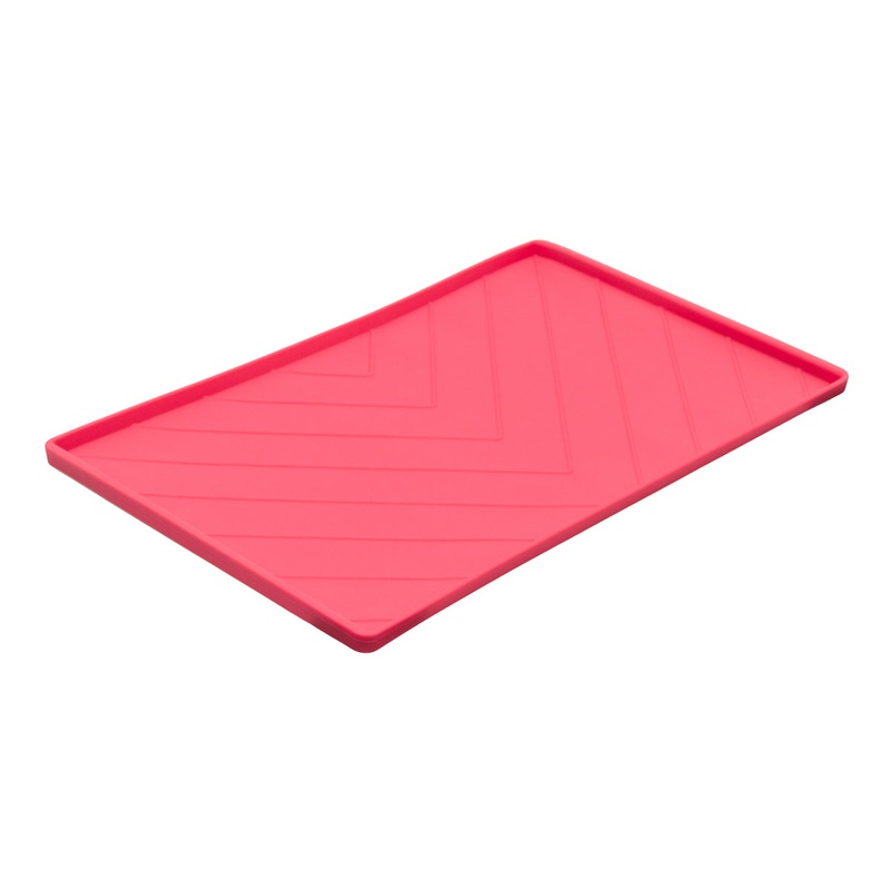 Messy Mutts Silicone Food Mat Raised Edge Watermelon Large 24 x 16