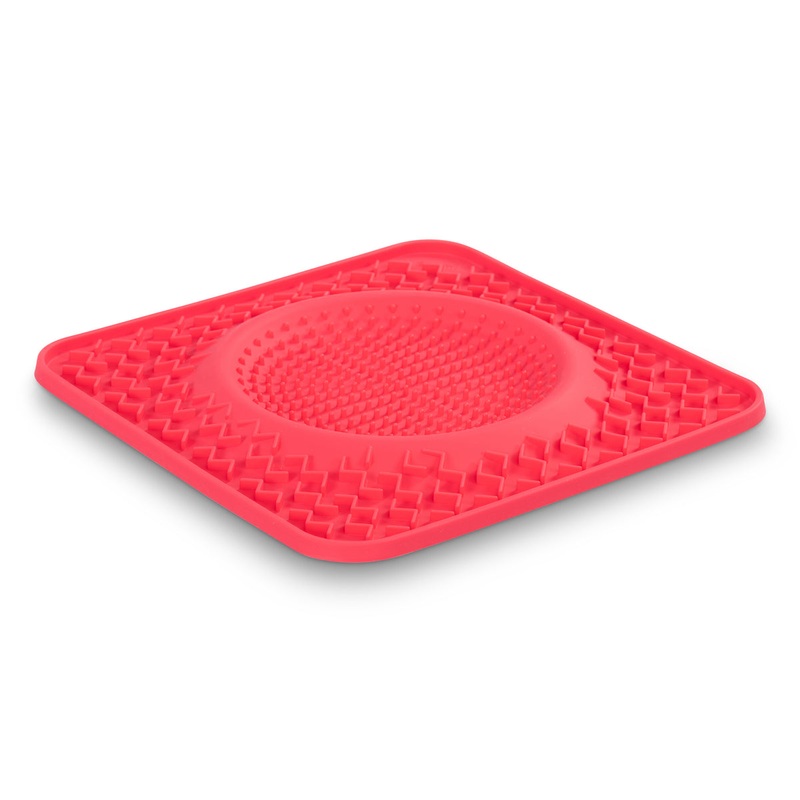 Messy Mutts Silicone Therapeutic Dog Lick Bowl Mat Watermelon 10 x 10